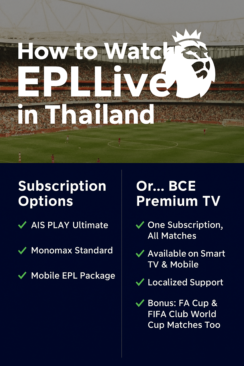 How to Watch English Premier League Live in Thailand